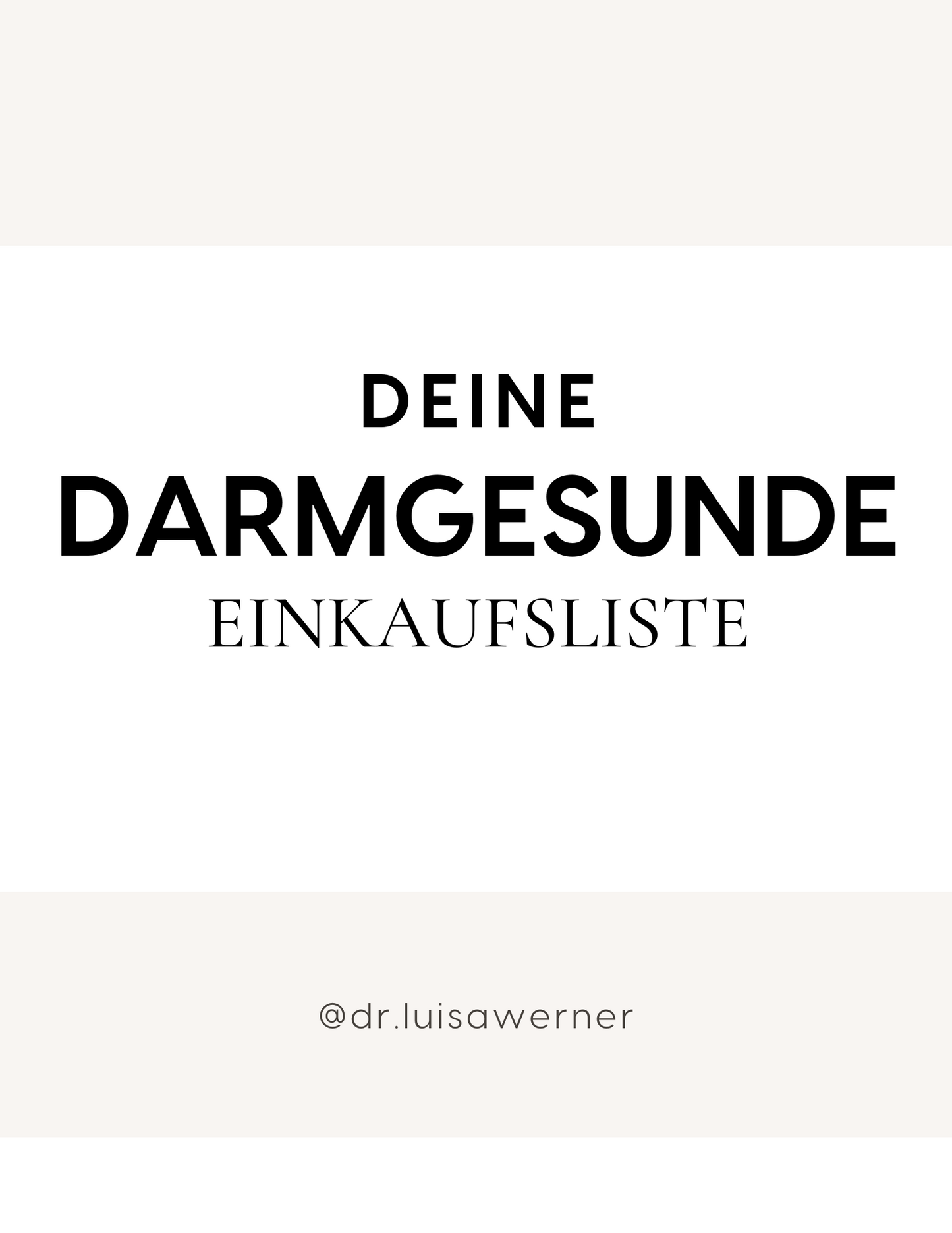 Einkaufsliste: Darmgesundheit