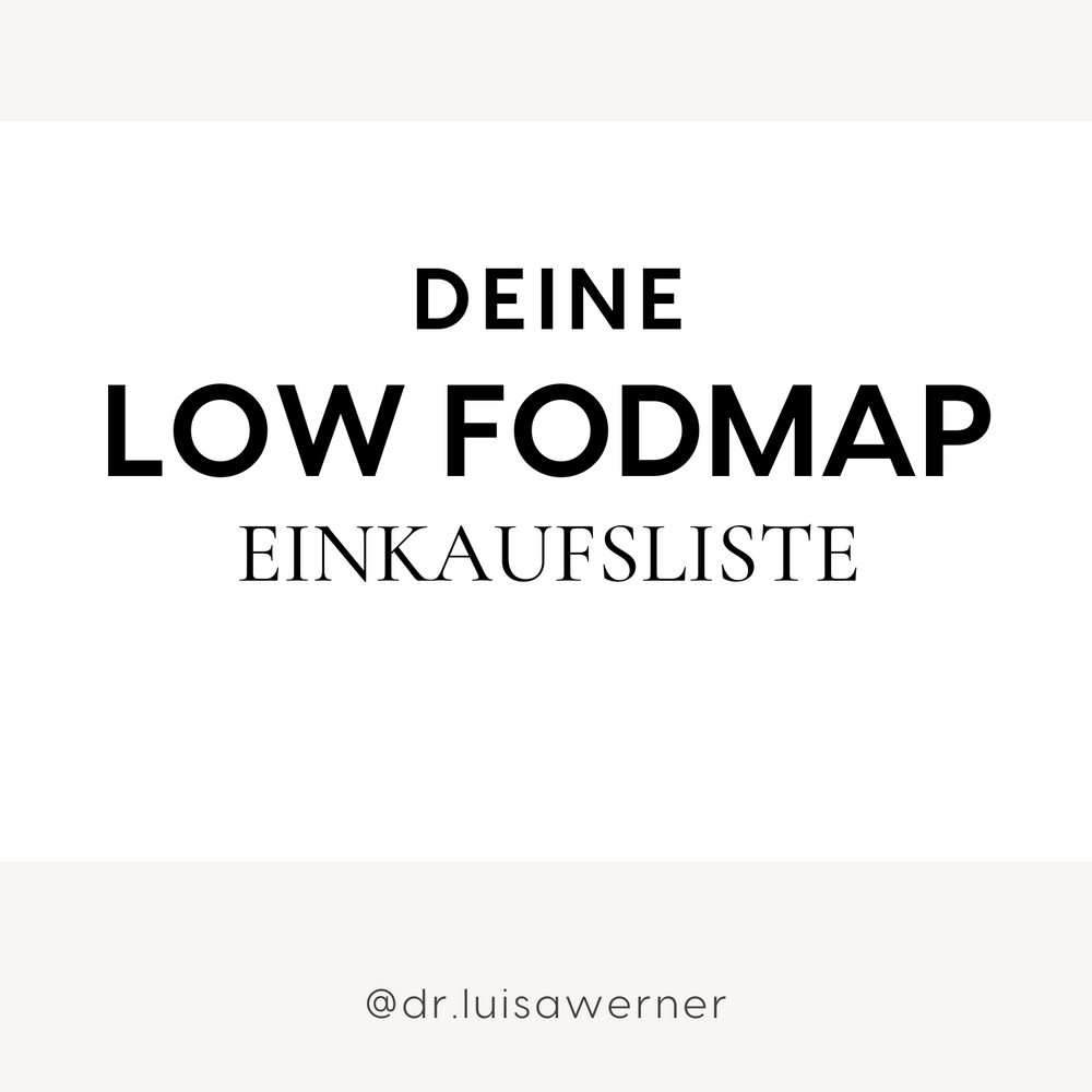 Low-FODMAP Einkaufsliste bei Reizdarm und Verdauungsbeschwerden und Reizdarmsyndrom