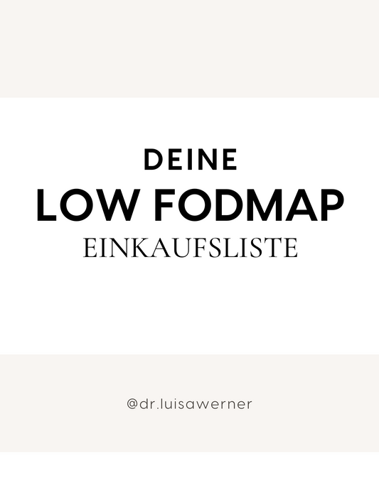 Einkaufsliste: Low FODMAP