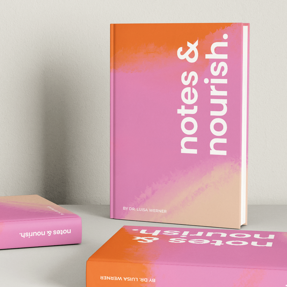 Dankbarkeitstagebuch Notes & Nourish mit inspirierenden Zitaten für Selbstliebe